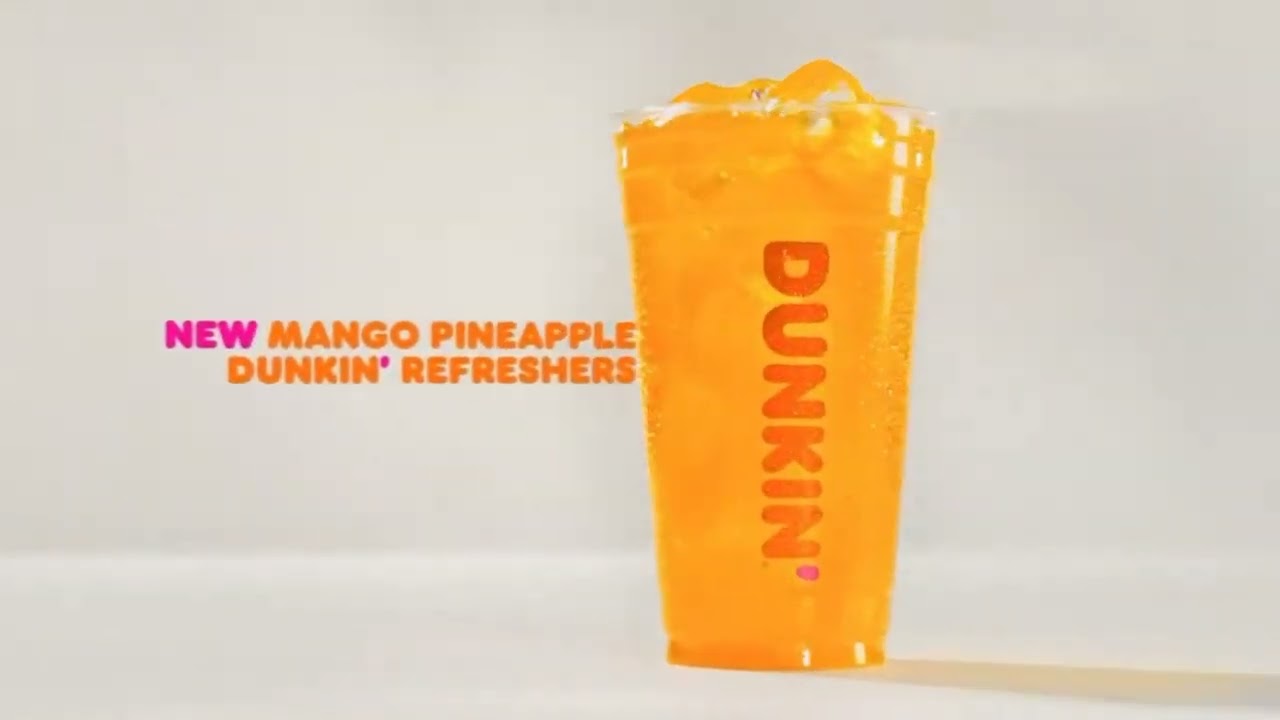 Mango Pineapple refresher at Dunkin Tropical Treat
